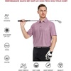 image:imageGolf Shirts for Men Dry Fit Short Sleeve Print Performance Moisture Wicking Polo ShirtRed Puzzle Block