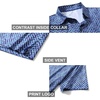 image:imageGolf Shirts for Men Dry Fit Short Sleeve Print Performance Moisture Wicking Polo ShirtRoyal Blue Square
