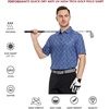 image:imageGolf Shirts for Men Dry Fit Short Sleeve Print Performance Moisture Wicking Polo ShirtRoyal Blue Square