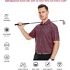 image:imageGolf Shirts for Men Dry Fit Short Sleeve Print Performance Moisture Wicking Polo ShirtScarlet Oval