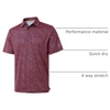 image:imageGolf Shirts for Men Dry Fit Short Sleeve Print Performance Moisture Wicking Polo ShirtScarlet Oval