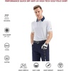 image:imageGolf Shirts for Men Dry Fit Short Sleeve Print Performance Moisture Wicking Polo ShirtWhite
