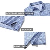 image:imageGolf Shirts for Men Dry Fit Short Sleeve Print Performance Moisture Wicking Polo ShirtWhite Blue Bubble