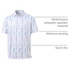 image:imageGolf Shirts for Men Dry Fit Short Sleeve Print Performance Moisture Wicking Polo ShirtWhite Cactus