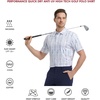 image:imageGolf Shirts for Men Dry Fit Short Sleeve Print Performance Moisture Wicking Polo ShirtWhite Cactus