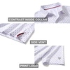 image:imageGolf Shirts for Men Dry Fit Short Sleeve Print Performance Moisture Wicking Polo ShirtWhite Geo