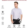 image:imageGolf Shirts for Men Dry Fit Short Sleeve Print Performance Moisture Wicking Polo ShirtWhite Geo