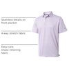 image:imageGolf Shirts for Men Dry Fit Short Sleeve Print Performance Moisture Wicking Polo ShirtWhite Grid