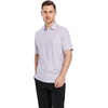 image:imageGolf Shirts for Men Dry Fit Short Sleeve Print Performance Moisture Wicking Polo ShirtWhite Grid