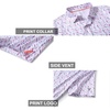 image:imageGolf Shirts for Men Dry Fit Short Sleeve Print Performance Moisture Wicking Polo ShirtWhite Mulberry Lavender