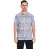 image:imageGolf Shirts for Men Dry Fit Short Sleeve Print Performance Moisture Wicking Polo ShirtWhite Navy Abstract