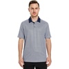 image:imageGolf Shirts for Men Dry Fit Short Sleeve Print Performance Moisture Wicking Polo ShirtWhite Navy Interlink