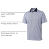image:imageGolf Shirts for Men Dry Fit Short Sleeve Print Performance Moisture Wicking Polo ShirtWhite Navy Interlink