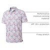 image:imageGolf Shirts for Men Dry Fit Short Sleeve Print Performance Moisture Wicking Polo ShirtWhite Painting