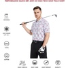 image:imageGolf Shirts for Men Dry Fit Short Sleeve Print Performance Moisture Wicking Polo ShirtWhite Painting