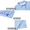 image:imageGolf Shirts for Men Dry Fit Short Sleeve Print Performance Moisture Wicking Polo ShirtWhite Paisley