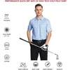 image:imageGolf Shirts for Men Dry Fit Short Sleeve Print Performance Moisture Wicking Polo ShirtWhite Paisley