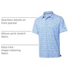 image:imageGolf Shirts for Men Dry Fit Short Sleeve Print Performance Moisture Wicking Polo ShirtWhite Paisley