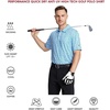 image:imageGolf Shirts for Men Dry Fit Short Sleeve Print Performance Moisture Wicking Polo ShirtWhite Palm