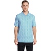 image:imageGolf Shirts for Men Dry Fit Short Sleeve Print Performance Moisture Wicking Polo ShirtWhite Palm