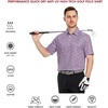 image:imageGolf Shirts for Men Dry Fit Short Sleeve Print Performance Moisture Wicking Polo ShirtWhite Patriotic Star