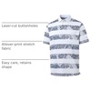 image:imageGolf Shirts for Men Dry Fit Short Sleeve Print Performance Moisture Wicking Polo ShirtWhite Stripe Paisley
