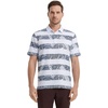 image:imageGolf Shirts for Men Dry Fit Short Sleeve Print Performance Moisture Wicking Polo ShirtWhite Stripe Paisley