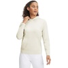 image:imageM MAELRE Hoodies for Women Golf Soft Long Sleeve Sweatshirts Plain Dry Fit Fall amp Winter Midlayer Womens Hoodies PulloverCream