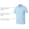 image:imageM MAELREG Boys Polo Shirt Short Sleeve Performance Dry Fit Stretch Funny Print Active Casual Collared Golf Shirts for BoyBlue Dinosaur