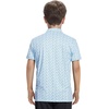 image:imageM MAELREG Boys Polo Shirt Short Sleeve Performance Dry Fit Stretch Funny Print Active Casual Collared Golf Shirts for BoyBlue Dinosaur