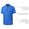 image:imageM MAELREG Boys Polo Shirt Short Sleeve Performance Dry Fit Stretch Funny Print Active Casual Collared Golf Shirts for BoyBlue Swordfish
