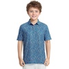 image:imageM MAELREG Boys Polo Shirt Short Sleeve Performance Dry Fit Stretch Funny Print Active Casual Collared Golf Shirts for BoyBlue White Butterfly