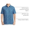 image:imageM MAELREG Boys Polo Shirt Short Sleeve Performance Dry Fit Stretch Funny Print Active Casual Collared Golf Shirts for BoyBlue White Butterfly