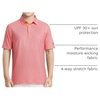 image:imageM MAELREG Boys Polo Shirt Short Sleeve Performance Dry Fit Stretch Funny Print Active Casual Collared Golf Shirts for BoyCandy Pink Line