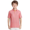 image:imageM MAELREG Boys Polo Shirt Short Sleeve Performance Dry Fit Stretch Funny Print Active Casual Collared Golf Shirts for BoyCandy Pink Line