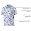 image:imageM MAELREG Boys Polo Shirt Short Sleeve Performance Dry Fit Stretch Funny Print Active Casual Collared Golf Shirts for BoyColorful Plants