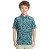 image:imageM MAELREG Boys Polo Shirt Short Sleeve Performance Dry Fit Stretch Funny Print Active Casual Collared Golf Shirts for BoyDark Green Leaf