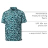 image:imageM MAELREG Boys Polo Shirt Short Sleeve Performance Dry Fit Stretch Funny Print Active Casual Collared Golf Shirts for BoyDark Green Leaf