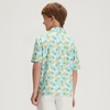 image:imageM MAELREG Boys Polo Shirt Short Sleeve Performance Dry Fit Stretch Funny Print Active Casual Collared Golf Shirts for BoyLeaves Pineapple