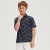 image:imageM MAELREG Boys Polo Shirt Short Sleeve Performance Dry Fit Stretch Funny Print Active Casual Collared Golf Shirts for BoyOmbre Shark