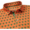 image:imageM MAELREG Boys Polo Shirt Short Sleeve Performance Dry Fit Stretch Funny Print Active Casual Collared Golf Shirts for BoyOrange Cactus