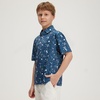 image:imageM MAELREG Boys Polo Shirt Short Sleeve Performance Dry Fit Stretch Funny Print Active Casual Collared Golf Shirts for BoySpace Rocket
