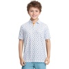 image:imageM MAELREG Boys Polo Shirt Short Sleeve Performance Dry Fit Stretch Funny Print Active Casual Collared Golf Shirts for BoyWhite Golf