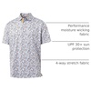 image:imageM MAELREG Boys Polo Shirt Short Sleeve Performance Dry Fit Stretch Funny Print Active Casual Collared Golf Shirts for BoyWhite Orange Picnic