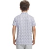 image:imageM MAELREG Boys Polo Shirt Short Sleeve Performance Dry Fit Stretch Funny Print Active Casual Collared Golf Shirts for BoyWhite Purple Shark