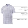image:imageM MAELREG Boys Polo Shirt Short Sleeve Performance Dry Fit Stretch Funny Print Active Casual Collared Golf Shirts for BoyWhite Purple Shark