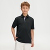 image:imageM MAELREG Boys Polo Shirt Youth Short Sleeve Performance Clothes Dry Fit Stretch Active Casual Collared Kids Golf ShirtsBlack