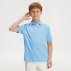 image:imageM MAELREG Boys Polo Shirt Youth Short Sleeve Performance Clothes Dry Fit Stretch Active Casual Collared Kids Golf ShirtsLight Blue