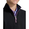 image:imageM MAELREG Boys Quarter Zip Pullover Solid Golf Youth Sweatshirt for KidsBlack
