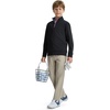 image:imageM MAELREG Boys Quarter Zip Pullover Solid Golf Youth Sweatshirt for KidsBlack